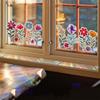 Colorful Sun Catcher Window Stickers Rainbow Prisms Flower Butterfly Bee Floral Decals Waterproof Sunlight Cloud