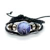 Carini FPE Cartone Animato Gioco Braccialetti in Pelle Claire Engel Braccialetti Intrecciati Multistrato Bangles Gioielli Fatti a Mano Regali