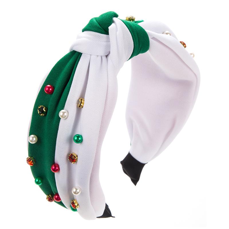 Christmas Headband Fashion Beads Rhinestone Christmas Hair Accessories For Women