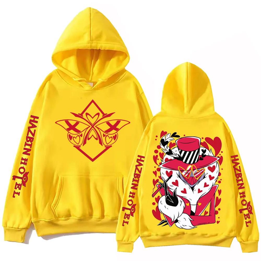 Hazbin Hotel Grafikdesign Hoodie Mann Frau Harajuku Langarm Pullover Tops Sweatshirt Geschenk