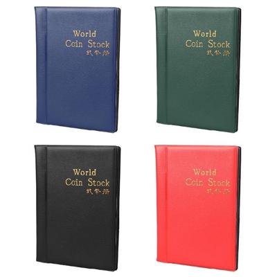 4 Colors Coin Album Books 10 Page 120 Pockets World Coin Stock Album Book for Ca