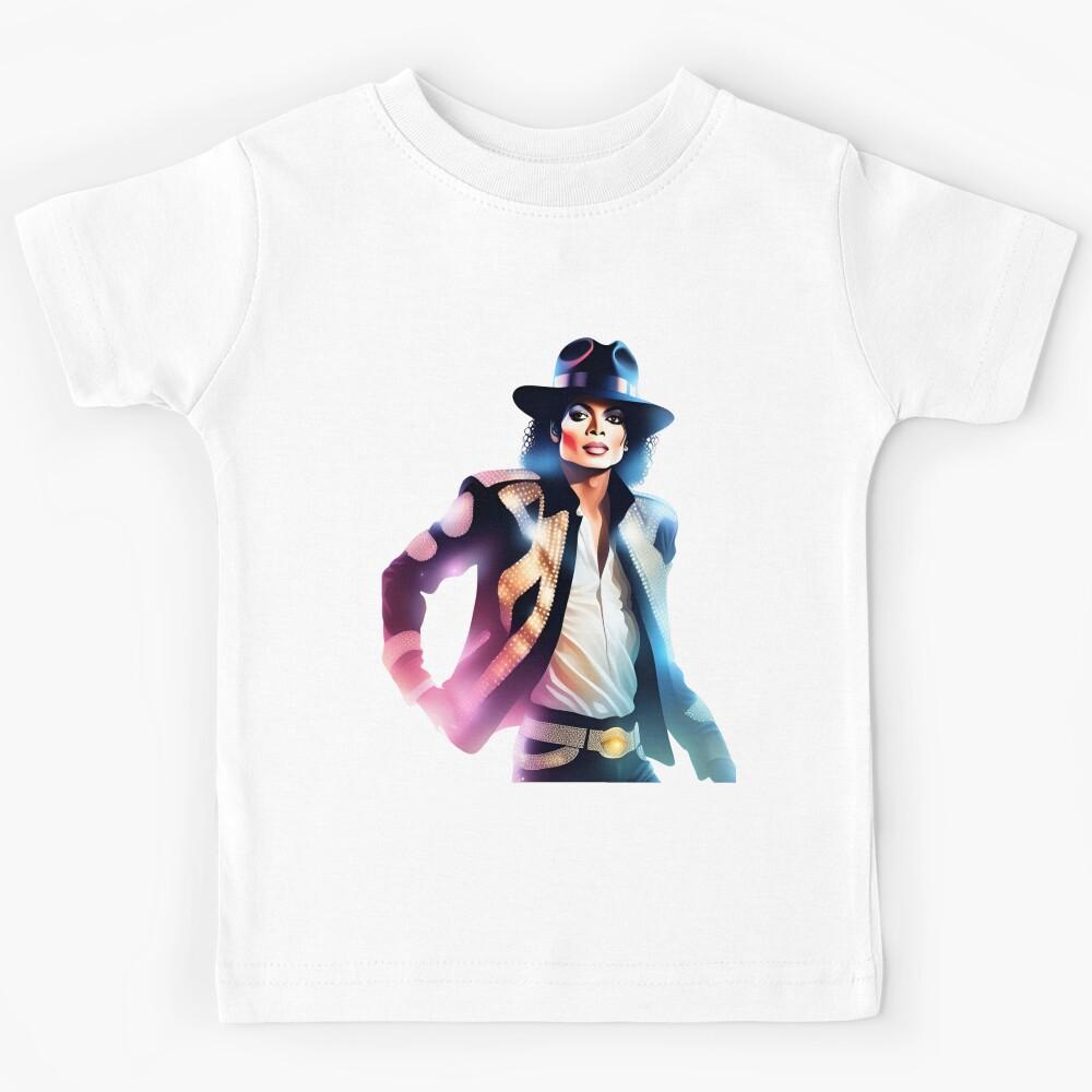 Unisex Apparel - Michael Jackson Vector Art Custom Design Kids T-Shirt 150