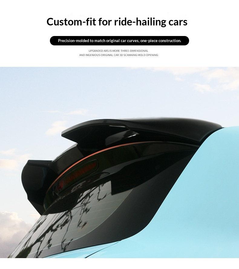 Fit For Leapmotor T03 Car Specialized No Drilling Spoiler Roof Spoiler Cute Decorative Sticker Exterior Modification