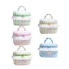 Square Portable Cosmetic Bag Kawaii Toiletry Bag Portable Handheld Cosmetic Case  Travel