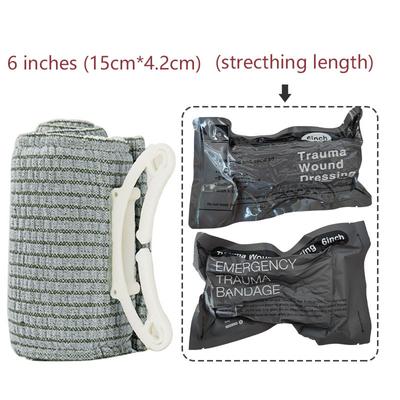 Outdoor Emergency Bandage Vacuum Compression Tactical Haemostatic Bandage Emergency Wound Bandage