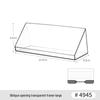 Wall-Mounted Transparent Storage Box for Phone, Remote, Toothbrush, and Comb