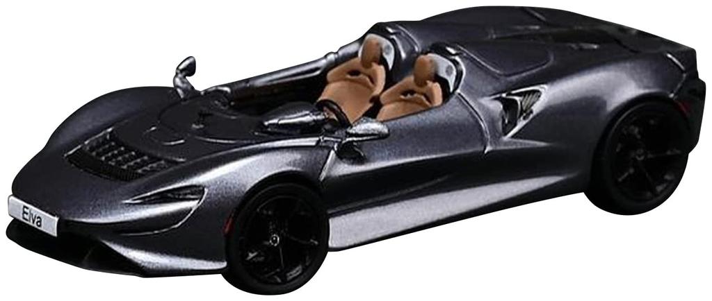 Model CM Skala McLaren Elva Metaliczny Szary Gotowy Model 1/64 CM64-Elva-02