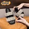 Super light and not tired!! 2025 summer new wear versatile niche muffin shoes platform slippers