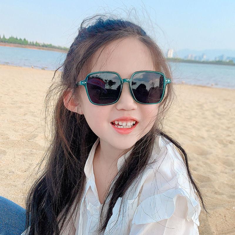 Children'S Sunscreen Glasses Baby Sunglasses Personalized Square Boys And Girls Sunscreen Glasses Sunglasses
