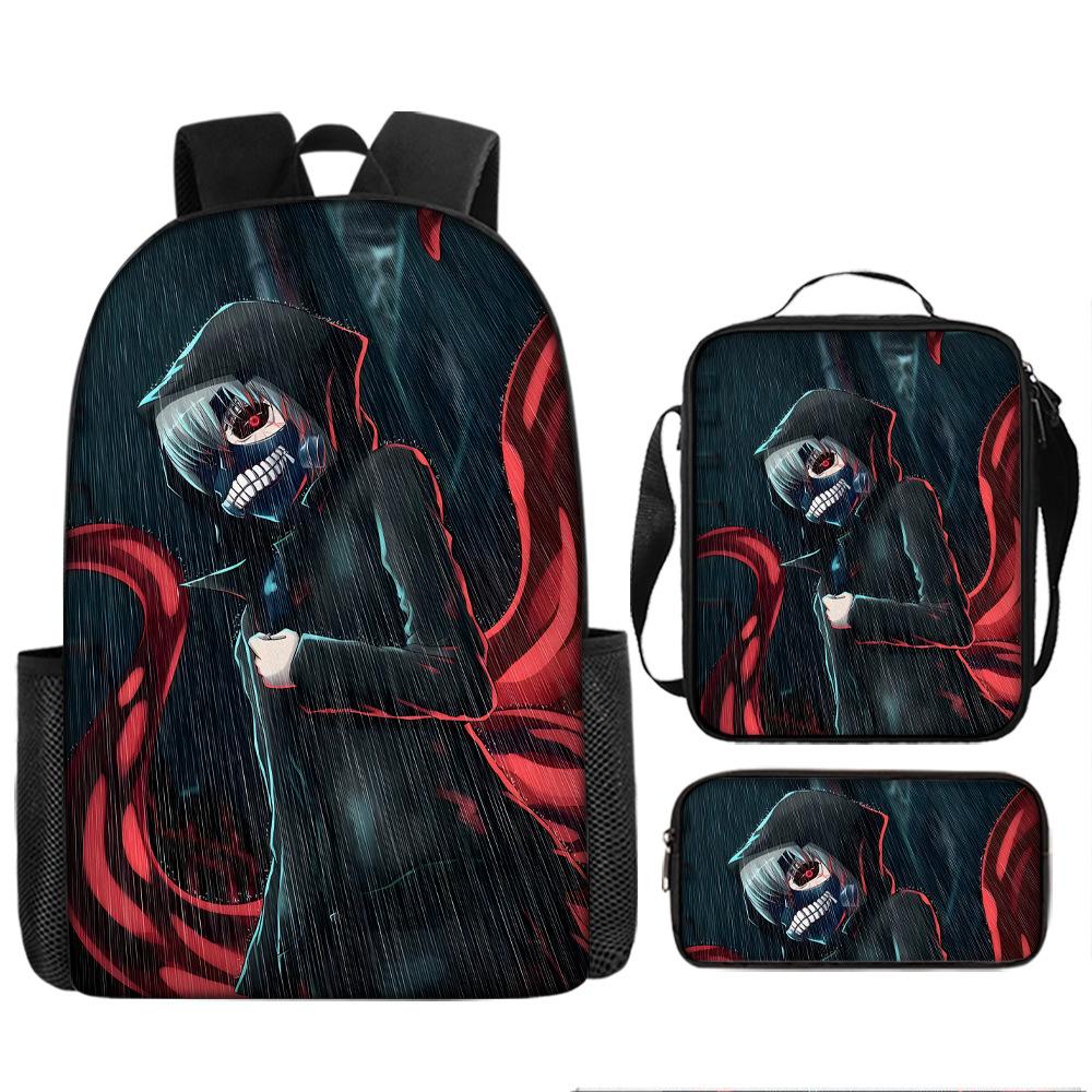 Anime Peripheral Backpack Tokyo Ghoul Food Backpack Kimuken School Bag Computer Bag Tokyo Ghoul Backpack