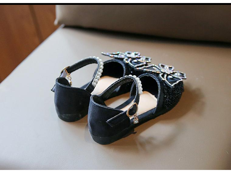 2025 Spring Bow Sandals: Girls' Princess Dance & Leather Shoes