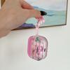 Ins Girl Transparent Pink Bow Earphone Case Protective Case AirPods New Third Generation Pro1 Generation All-inclusive Soft Case