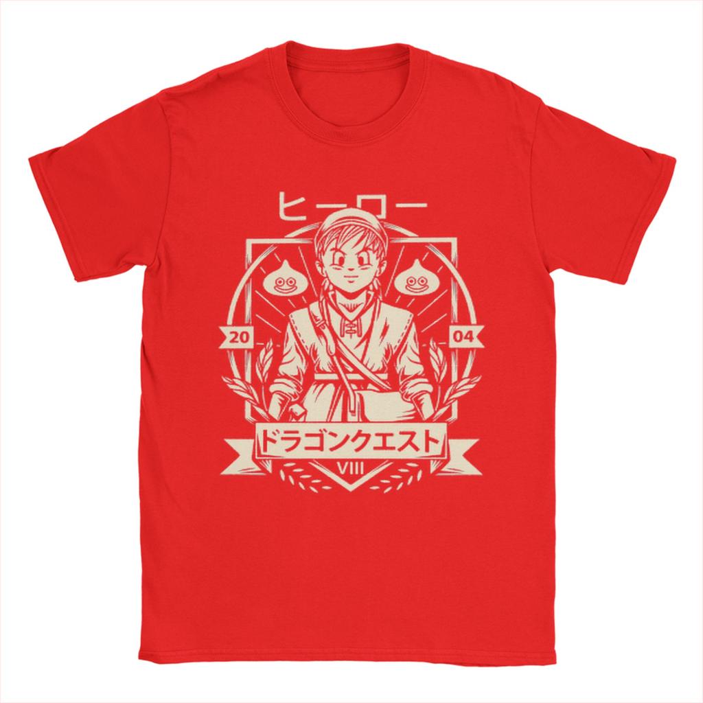 Anime Game Dragon Quest TShirt Summer Fashion TShirts Unisex Pure Cotton Crewneck Oversized Clothes Short Sleeve Vintage Tshirt