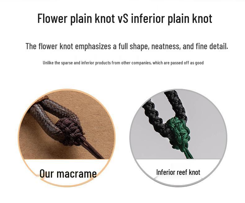 Hochwertige handgewebte gewachste Leder Jade Anhänger Halskette mit Sicherheitsverschluss