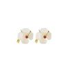 Exquisite Hetian Jade Four-Leaf Clover Stud Earrings: Fashionable, Versatile, and Unique Ear Jewelry