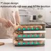 Automatic Rolling Egg Box Multi-layer Rack Holder for Fridge Fresh-keeping Box Egg Basket Storage Containers Kitchen Organizers