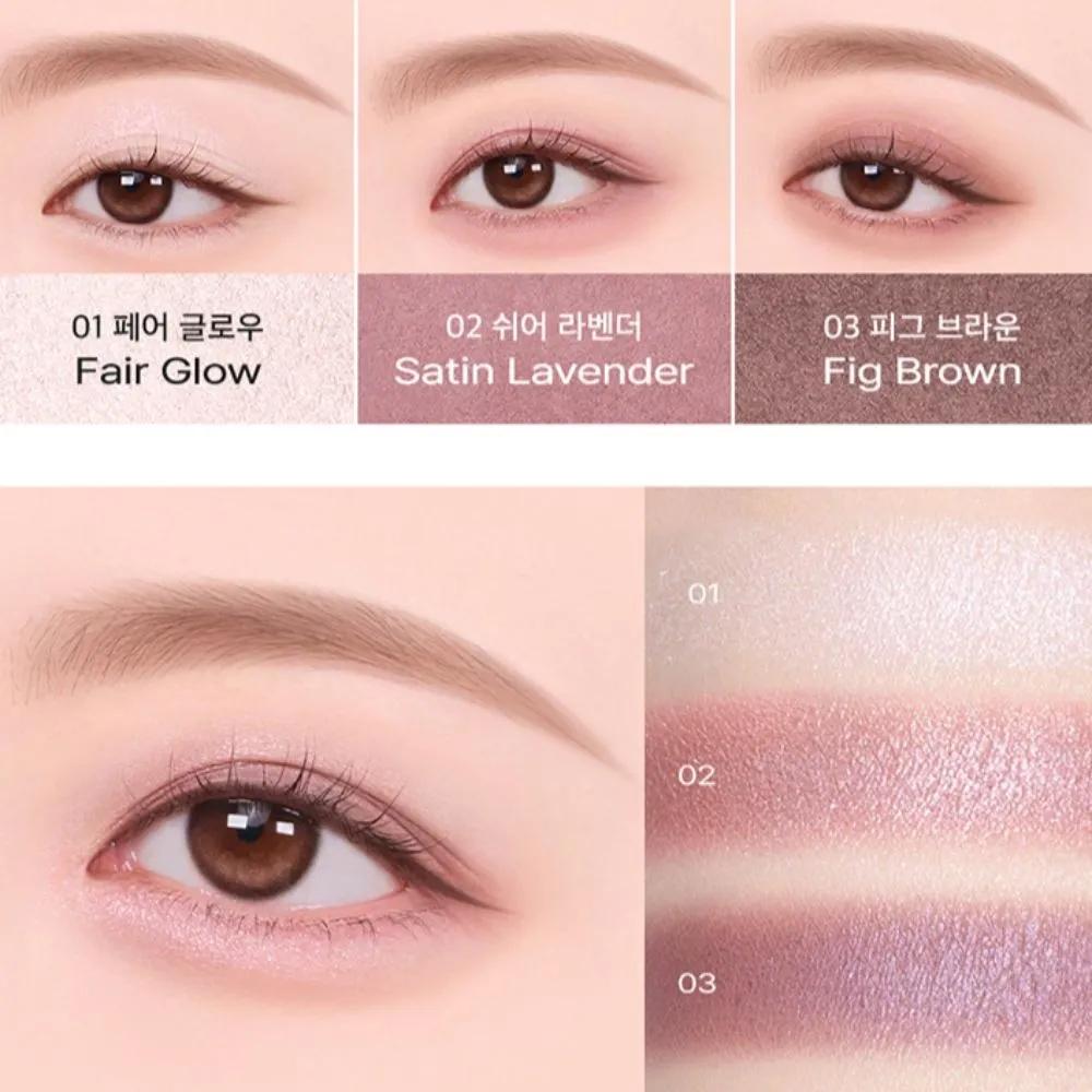 Clio Essential Shadow Mini 3-Color Palette 03 Mauve Authentic