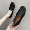 New Women's Square-toed Shallow-mouthed Flat Maternity Shoes and Soft-soled Mom Shoes