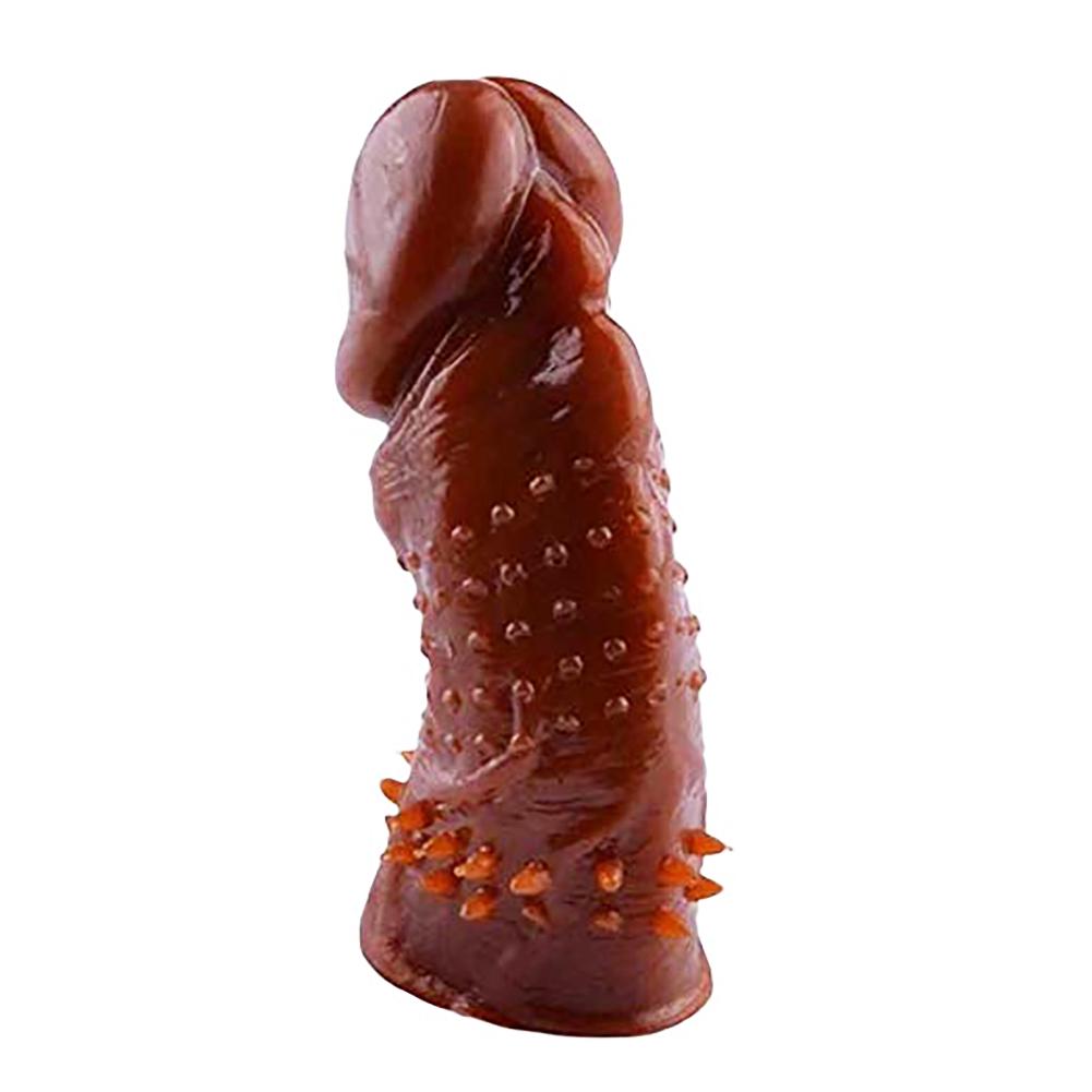 Time Spike Silicone Penis Reusable Delay Extension Sleeve