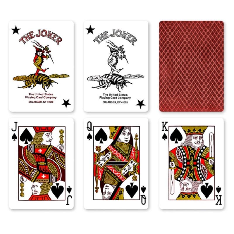 Bee Metalluxe Playing Cards Deck Poker Size Card Games Magic Tricks for Magician
