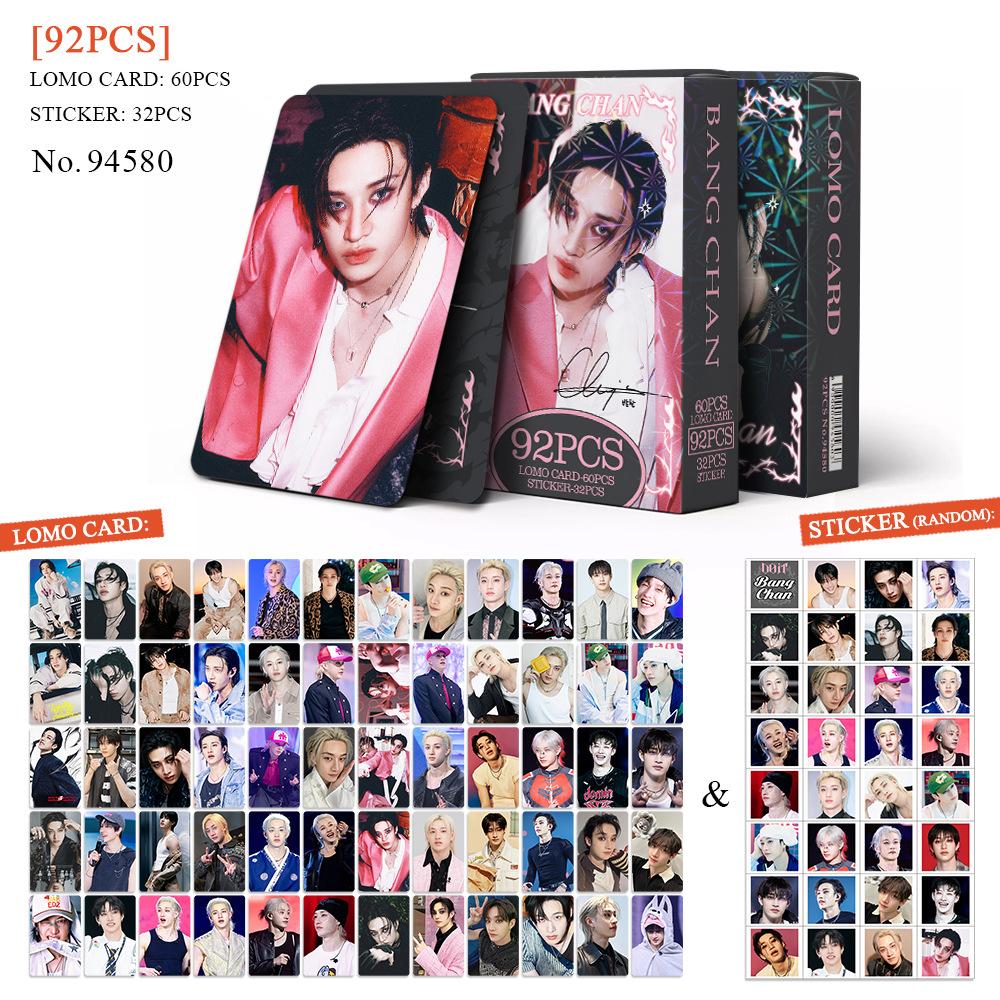 92Pcs Skzoo Collection Card Straykids New Exclusive Doit Photo Card Felix Han I. N Star Sticker Peripheral Lomo Card
