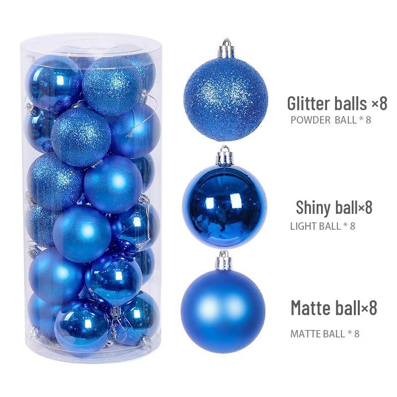 New Style Electroplated Christmas Tree Ornament Balls - 3/5/6/8cm