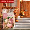 2D Flat, 2D Flat Thanksgiving Pink Pumpkin Autumn Garden Flag_2 (2)- Outdoor Garden Flag Double-sided Home Decoration Courtyard Decoration Outdoor Dec