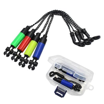 2τμχ/κιβώτιο Μπομπίνες ψαρέματος κυπρίνου Swingers Δείκτης δαγκώματος Συναγερμοί μεταλλική αλυσίδα 4 χρωμάτων Συναγερμός δαγκώματος Εργαλεία ψαρέματος για αξεσουάρ για καλάμια ψαρέματος