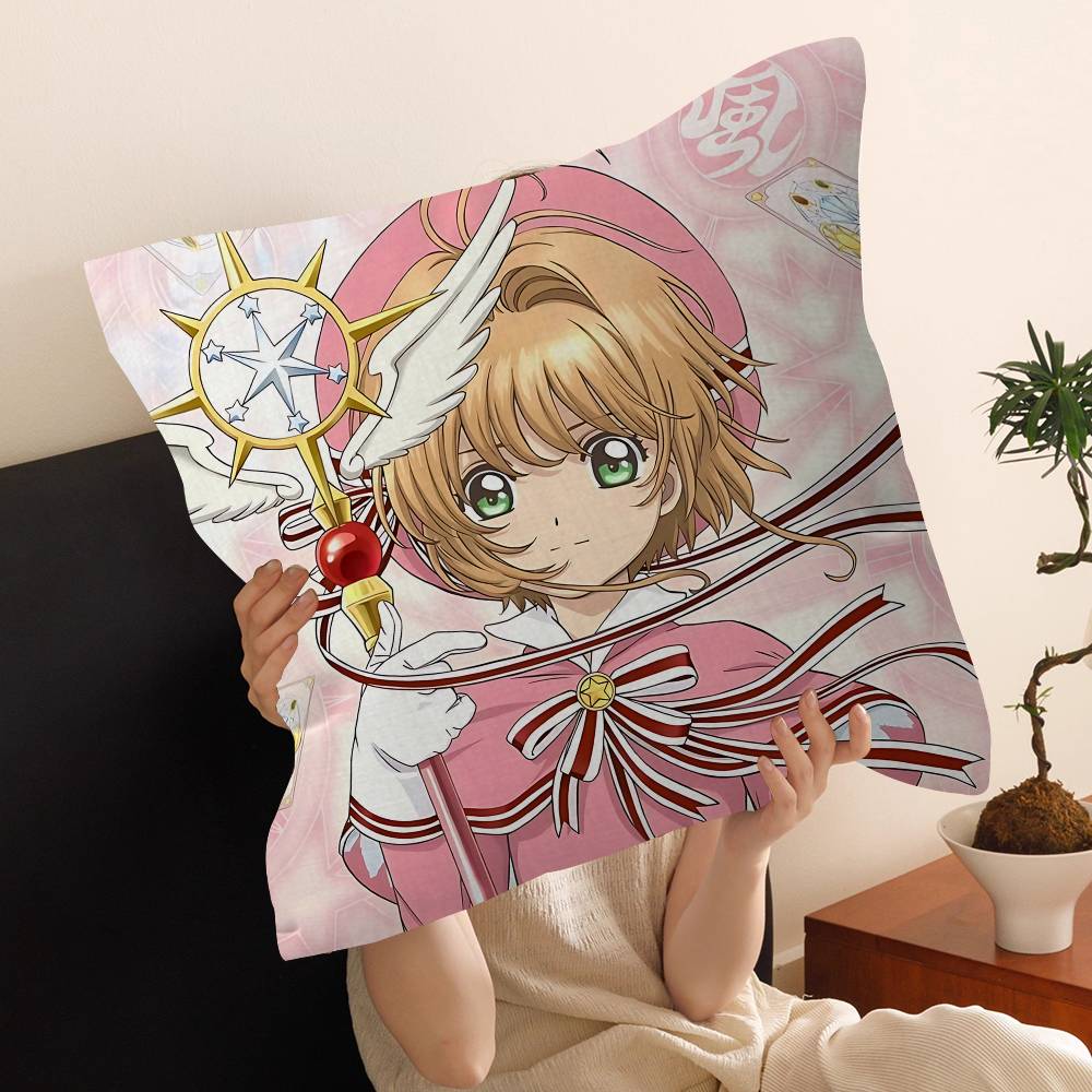 C-Cardcaptors S-Sakura Maple Design Cushion Cover Happy Autumn Harvest Decor Holiday Decorati Pillow Cover