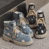 Herren 2025 Herbst Martin Boots: High-Top, Dicksohliger Britischer Stil, Retro Cowboy Z32