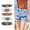 Love Heart Butterfly Buckle Belt for Teens Casual Belt Pants Jeans Belt Eye Catching Waistband Women Accessories