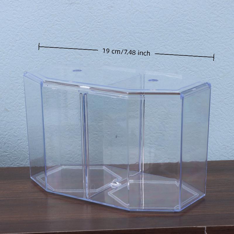 Double Compartment Fighting Fish Box Eco Rumble Fish Aquarium  Aquarium Plastic Isolation Box Breeding Box