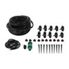 10m 8/11 Hose Adjustable Drippers Tee Kit Garden Automatic Watering Drip Irrigation System