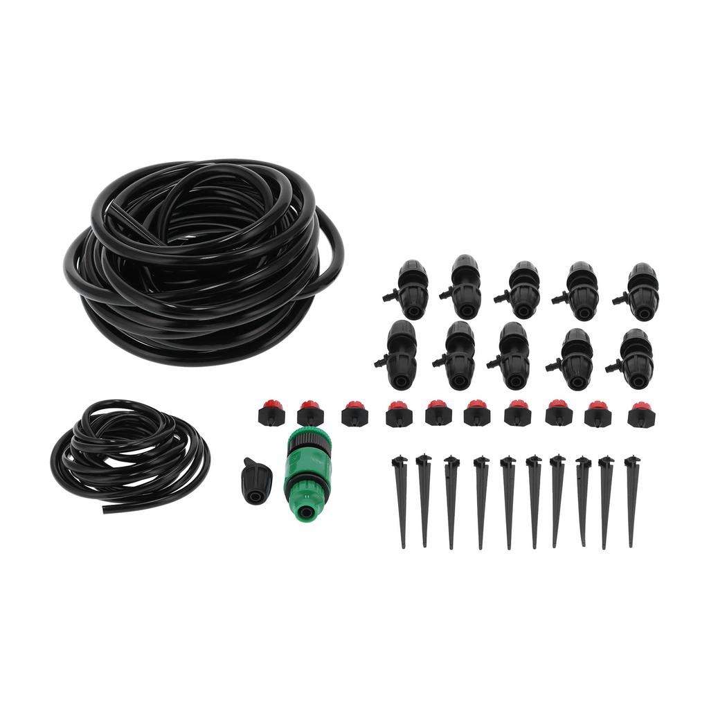 10m 8/11 Hose Adjustable Drippers Tee Kit Garden Automatic Watering Drip Irrigation System