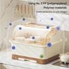 Dish Drying Rack Plastic Bowl Dish Chopstick Storage Box with Lid for Kitchen Utensils Kitchen Plate Cup Tray Cutlery Drainer