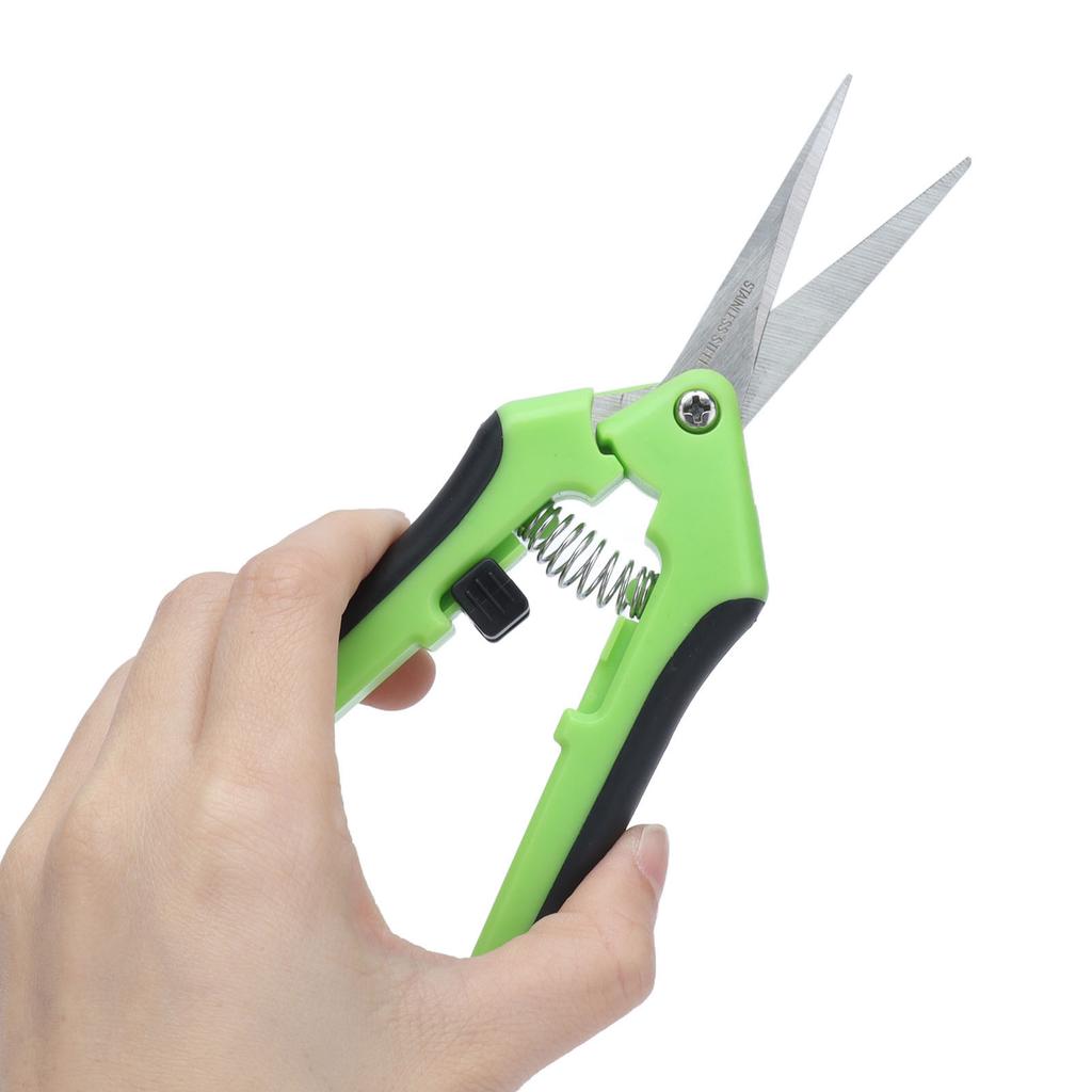 Garden Shrs 6.5in Spring Load Reduce Fatigue Comfortable Grip Safe Secure Garden Scissors