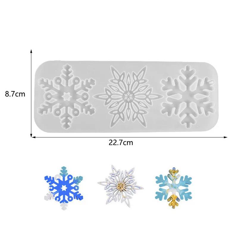 

A Top Quality DIY Snowflake Candle Silicone Mold for Christmas Soap Wax Melt Aroma Stone Decor Handmade Craft Gift Home Holiday