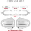 Motorcycle Rear Axle Nut Covers Cap Fit for Harley Softail Slim FLS Deluxe FLSTN FXSTB 2008-2017 Chrome