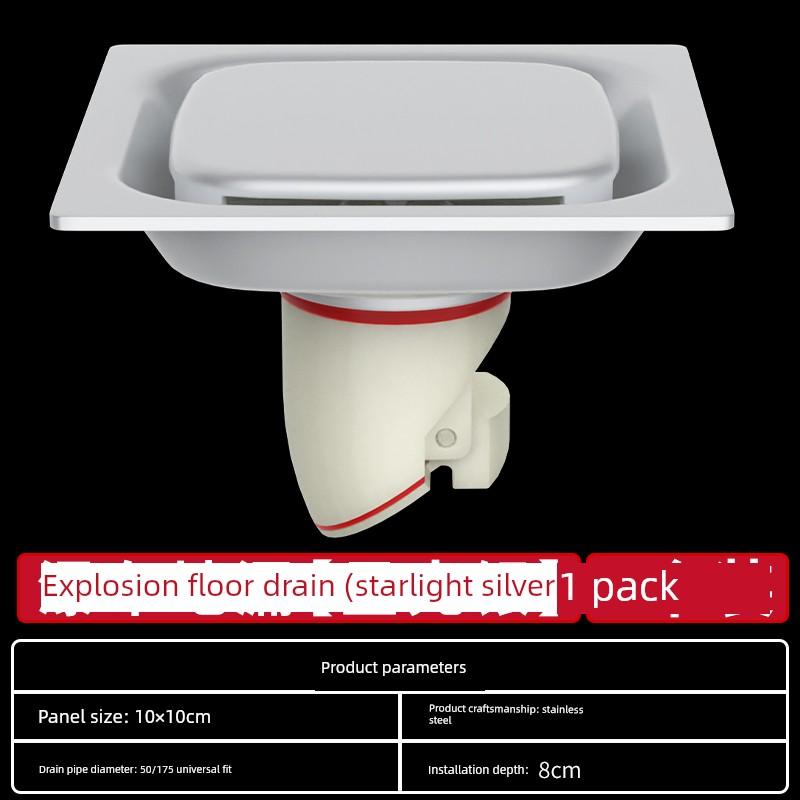 Old-Fashioned Floor Drain Deodorizer, Stainless Steel Bathroom Drain Cover, Dual-Purpose Anti-Insect and Anti-Odor Device