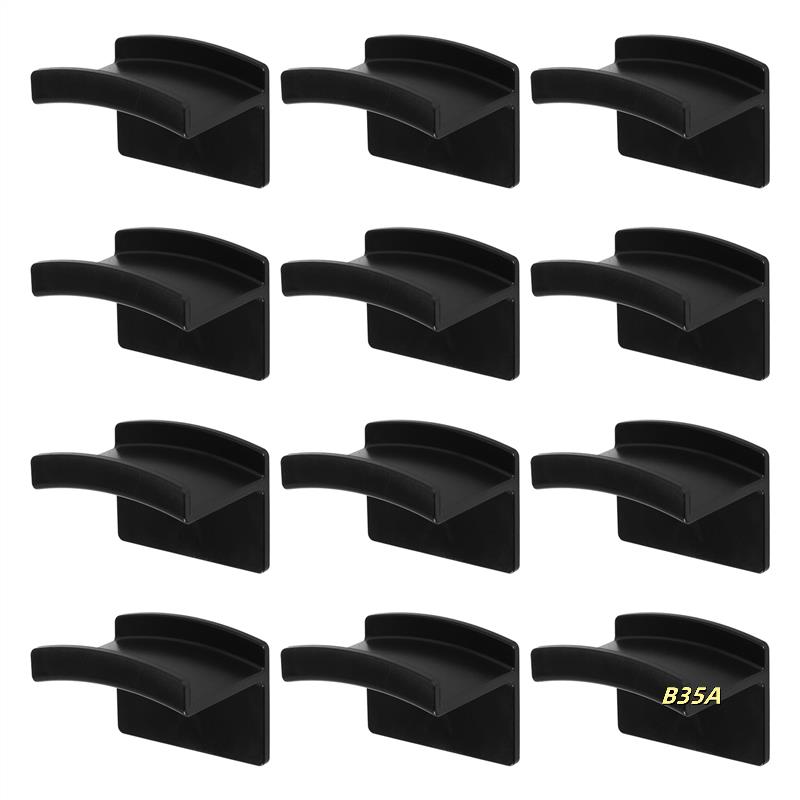 12 Pieces Hat Rack Hat Holder Organizer For Wall Hats Hanger Adhesive Hat Hooks Baseball Cap Display Rack
