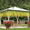 Artificial Wisteria Hanging Flowers Fake Wisteria Flower Silk Vines Rattan Decor For Home Wedding Arch Wall Garden Greenery Bedroom Outdoor