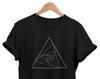 Minimalist Abstract Triangle T-Shirt: Artsy Geometric Tee