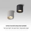 Adjustable Spot Light High Quality Rotating LED Downlight COB Surface Mounted Black Ceiling Lamp 9-24W AC90-260V Indoor lighting