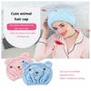FASHION Lovely Little Bear Hair Drying Cap Towel Microfiber Quickly Dry Hair Shower Hat Wrapped Towels Bathing Cap Bathroom Accessories