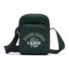 Fashion Trend Print Fabric Camera Bag Men Shoulder Bag Dark-Green NH4629RG-N47