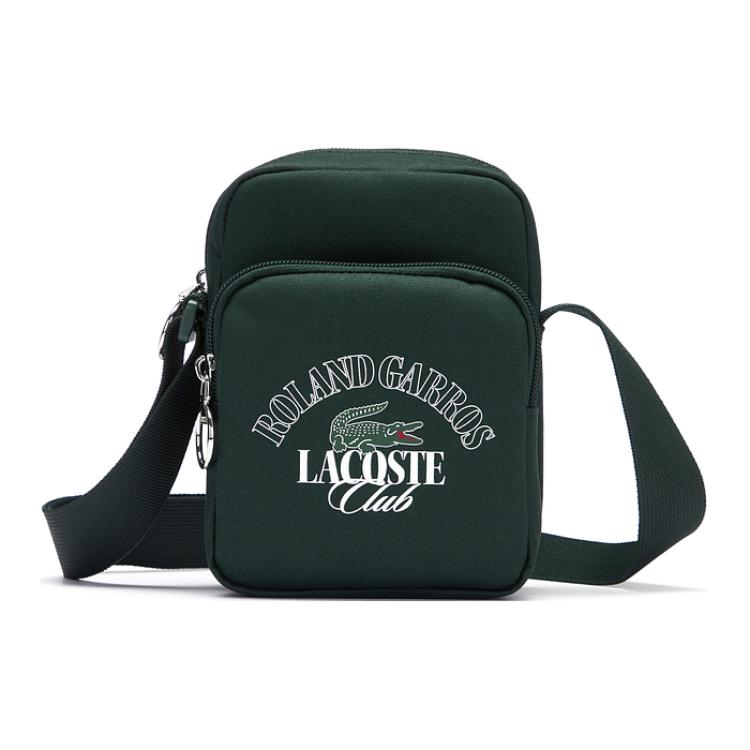 

Lacoste Fashion Trend Print Fabric Camera Bag Men Shoulder Bag Dark-Green NH4629RG-N47 Dark Green