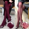 Damen 80D Samt Bordeaux Strumpfhosen Schlanke Strümpfe Strumpfhosen Super Elastisch Große Größen Leggings Eng Sexy Frühling Herbst Winter Socken