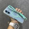 Bonbon-Farbkontrast für Armband-Hülle für Für Iphone 16 14 1 Pro Max Plus 13 12 Lanyard Mattierte Harte Stoßfeste Abdeckung