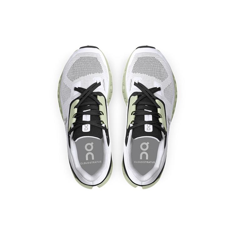(WMNS) On Running Cloudstratus 'White Black Green' Women's 39.98997