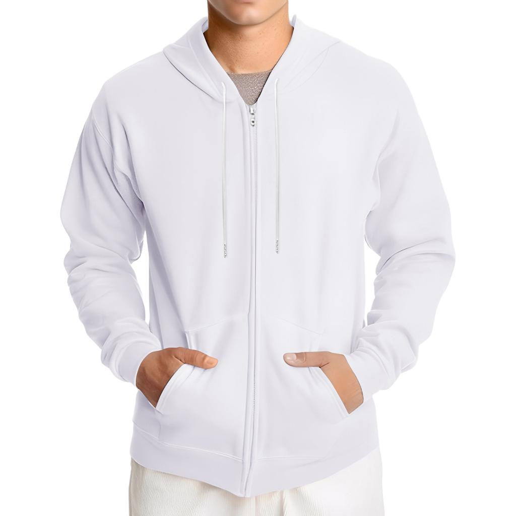 Men's Loose-fitting Casual Hooded Drawstring Jacket